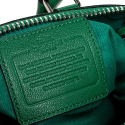 Pre Owned Coach Green Leather Mini Rhyder 33 Satchel