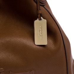 Pre Owned Coach Brown Leather Edie Shoulder Bag