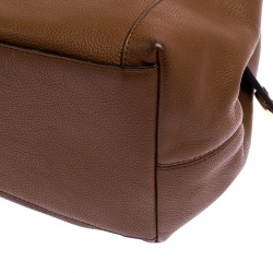 Pre Owned Coach Brown Leather Edie Shoulder Bag