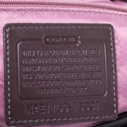 Pre Owned Coach Dark Brown Leather Kristin Hobo