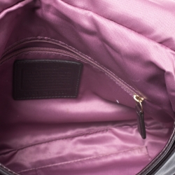 Pre Owned Coach Dark Brown Leather Kristin Hobo