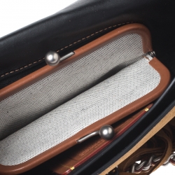 Pre Owned Coach Brown Suede Fringe Dinky Crossbody Bag