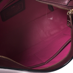 Pre Owned Coach Burgundy Leather Nomad Hobo