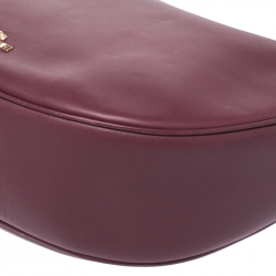 Pre Owned Coach Burgundy Leather Nomad Hobo