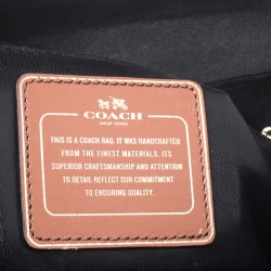 Coach Brown Leather Flap Turnlock Crossbody Bag