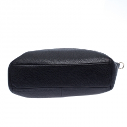 Pre Owned Coach Black Leather Kenley Satchel 