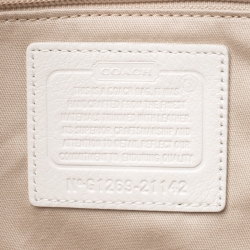 Coach Multicolor Tweed and Leather Turnlock Two Way Bag