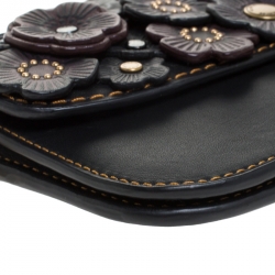 Pre Owned حقيبة كوتش 1941 جلد أسود تي روز بسلسلة