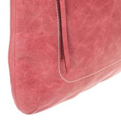 Pre Owned Coach Poppy Leather Slim Camellia Tote