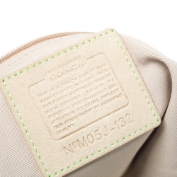 Pre Owned Coach Multicolor Signature Fabric Scribble Hobo