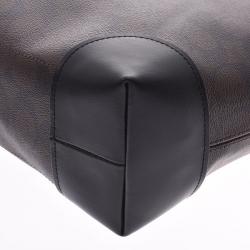 Coach Dark Brown Signature Canvas Tote