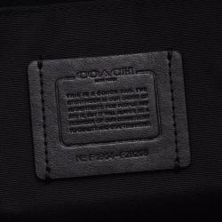Coach Dark Brown Signature Canvas Tote