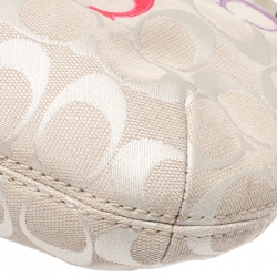 Pre Owned Coach Multicolor Canvas Swingpack Crossbody Bag