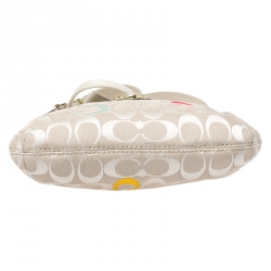 Pre Owned Coach Multicolor Canvas Swingpack Crossbody Bag