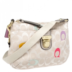 Pre Owned Coach Multicolor Canvas Swingpack Crossbody Bag