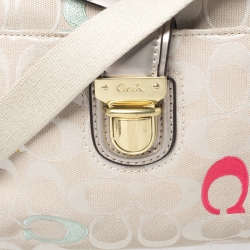 Pre Owned Coach Multicolor Canvas Swingpack Crossbody Bag