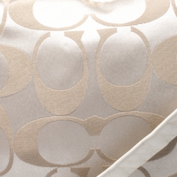 Pre Owned Coach Beige Canvas and Leather Hobo