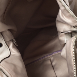 Pre Owned Coach Beige Canvas and Leather Hobo