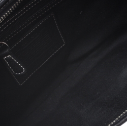 Pre Owned Coach Black Signature Canvas and Leather Soho Hobo