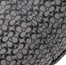 Pre Owned Coach Black Signature Canvas and Leather Soho Hobo