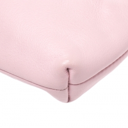Coach Pink Leather Small Wristlet Clutch 