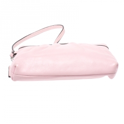 Coach Pink Leather Small Wristlet Clutch 