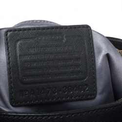 Pre Owned Coach Black Leather Christie Caryall Tote