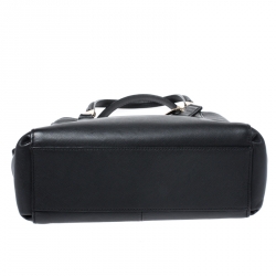 Pre Owned Coach Black Leather Christie Caryall Tote