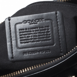 Pre Owned Coach Black Leather Mini Christie Carryall Shoulder Bag