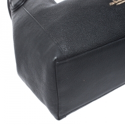 Pre Owned Coach Black Leather Edie Tote