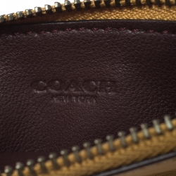 Pre Owned Coach Mustard Leather Card Holder