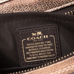 Coach Metallic Rose Gold Leather Swagger 20 Crossbody Bag