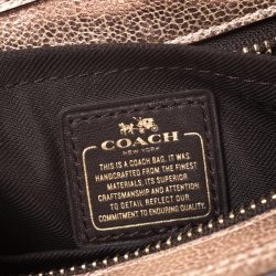 Pre Owned Coach Metallic Rose Gold Leather Swagger 20 Crossbody Bag