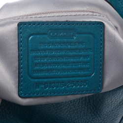 Pre Owned Coach Blue Leather Edie Tote