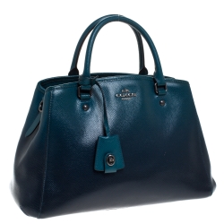 Pre Owned Coach Ombre Leather Margot Carryall Satchel