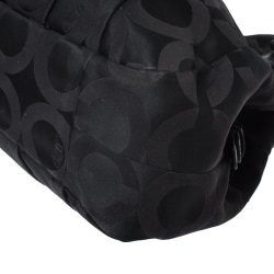 Pre Owned Coach Black Signature Canvas and Leather Mia Shoulder Bag