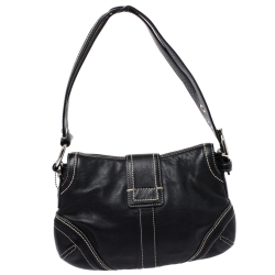 مملوكة مسبقًا Coach Black Leather Soho Shoulder Bag