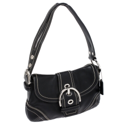 مملوكة مسبقًا Coach Black Leather Soho Shoulder Bag