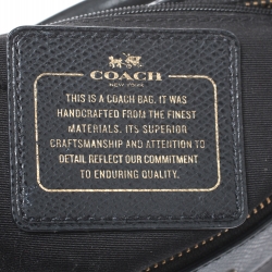 Coach Brown Signature Coated Canvas and Leather Mini Bennett Satchel