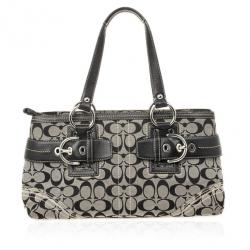 Pre Owned Coach Black Signature Satchel