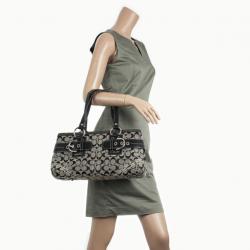 Pre Owned Coach Black Signature Satchel