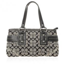 Pre Owned Coach Black Signature Satchel