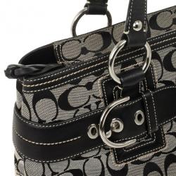 Pre Owned Coach Black Signature Satchel