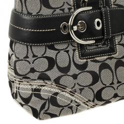 Pre Owned Coach Black Signature Satchel