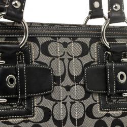Pre Owned Coach Black Signature Satchel