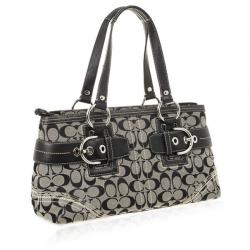 Pre Owned Coach Black Signature Satchel