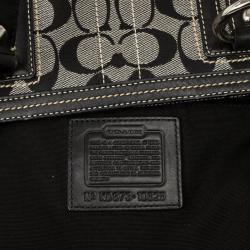 Pre Owned Coach Black Signature Satchel