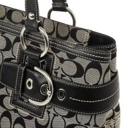 Pre Owned Coach Black Signature Satchel