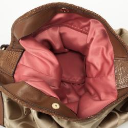 Pre Owned Coach Brown Peyton Signature Hobo
