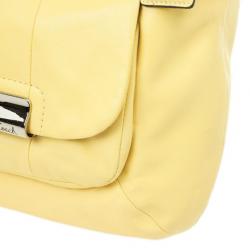 Pre Owned Coach Yellow Leather Kristin Hobo